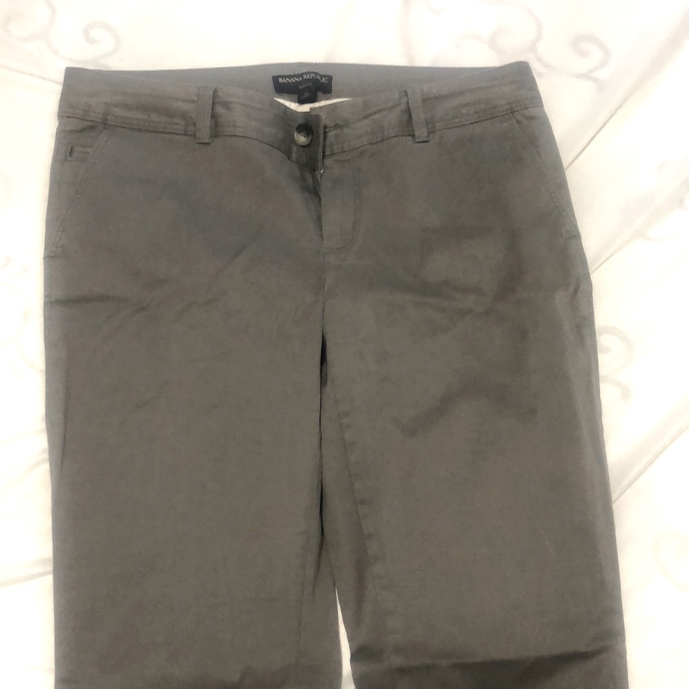 Banana Republic Grey Khakis size 12